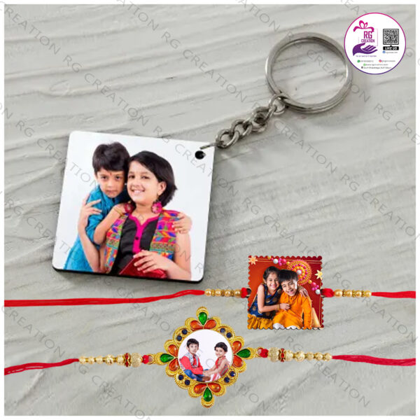 Key Ring with Rakhi 2Piece